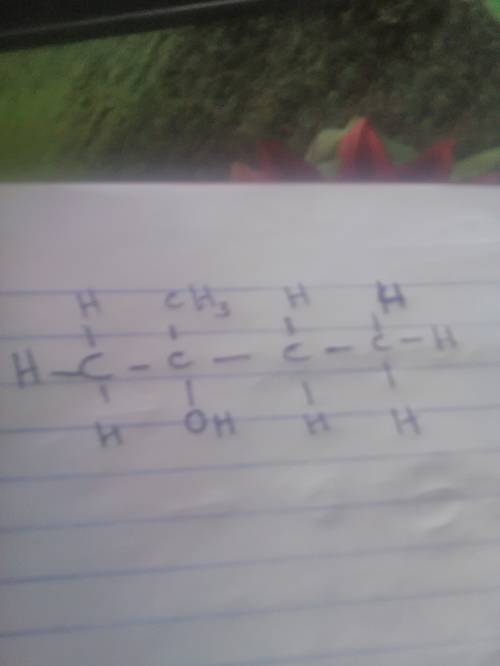 What is the structural formula of 2-methylbutan-2-ol (sometimes called 2-methyl-2-butanol)?