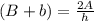 (B+b)=\frac{2A}{h}