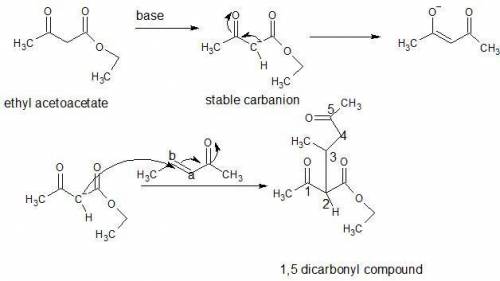 In a michael reaction, an a carbon attacks the b carbon of an a,b-unsaturated carbonyl compound to a