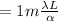 = 1 m \frac{\lambda L}{\alpha}