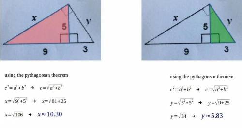 I’m on a pythagorean theorem question. can someone explain how i do this