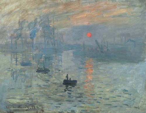 The trend of impressionism began with a famous  by claude monet entitled impression:  sunrise.  or
