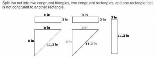 a restaurant uses a container that is shaped like a right triangular prism to package carry out sand