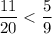 \dfrac{11}{20}