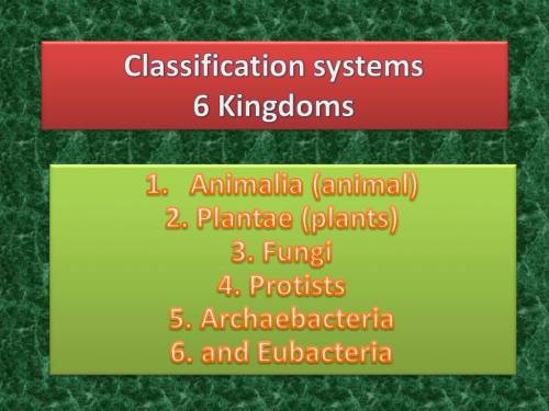 Why do classification systems change over time?  1. scientists find new evidence in their studies 2.