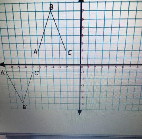 Describe the sequence of transformations that maps triangle abc onto triangle a’b’c’