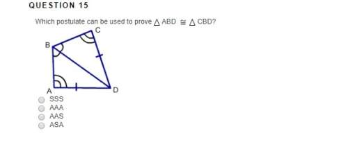 Which postulate can be used to prove abd ~ cbd?