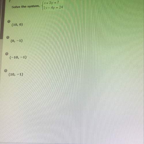 Solve the system of equation , i would greatly appreciate it