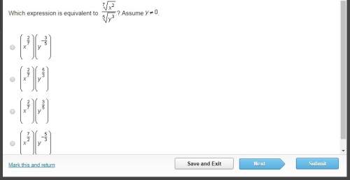 Which expression is equivalent to 7 sqrt x^2/5 sqrt y^3
