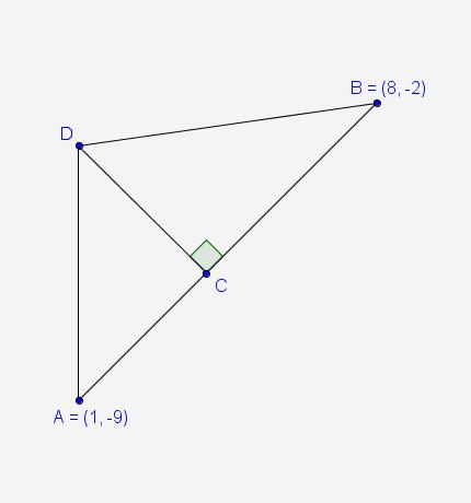 In the diagram, the areas of and are in a ratio of 3 : 4. what are the coordinates of point c? a.