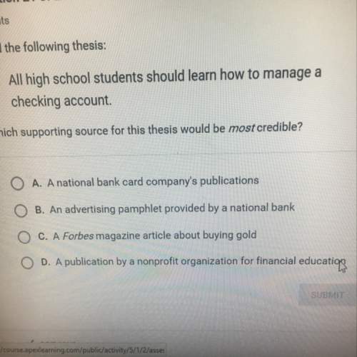 All high school students students should learn how to manage a checking account. which supporting so