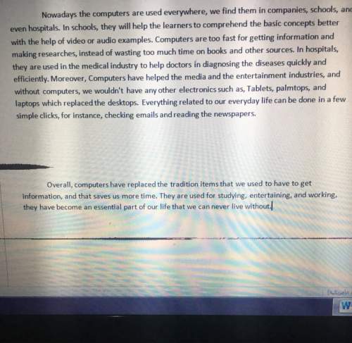 Guys me to type more sentences for this conclusion. it’s about the importance of computers