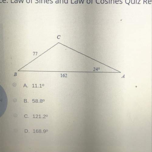 Use the law of sines to find the missing angle of the triangle find measure c to the nearest the nea