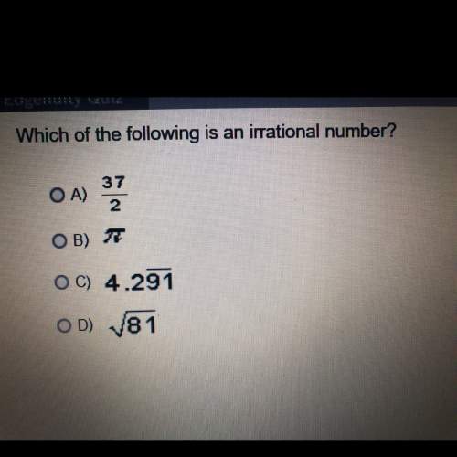 Which of the following is in irrational number? picture included