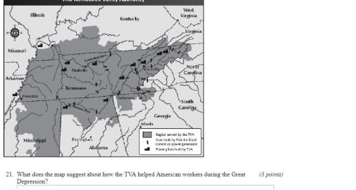 What does the map suggest about how the tva american workers during the great depression?