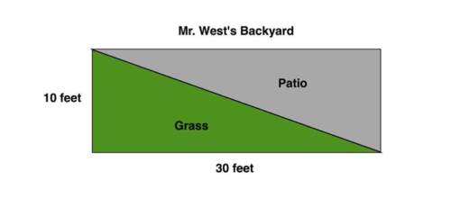 Can someone me with this question and explain it to me? determine the area of mr. west's backyard