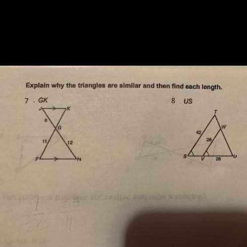 How do i find the triangles similarity and each length