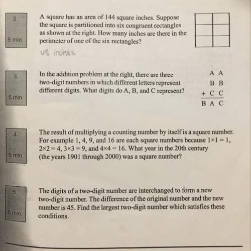 Answer 3,4, and 5 also show your work and explain