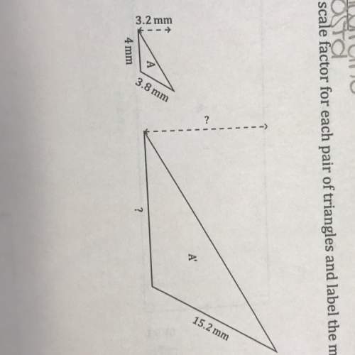 Determine the scale factor for each pair of triangles