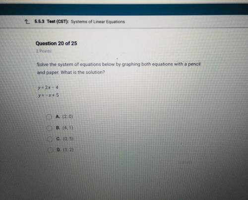 Solve the system of equations below by graphing both equations with a pencil and paper.what is the s