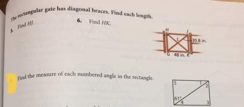 For #7 find the measure of each numbered angle in the rectangle?