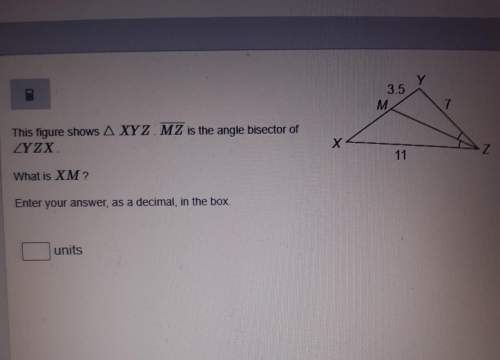 This figure shows triangle xyz: mz is the angle bisector of &lt; yzx. what is xm?