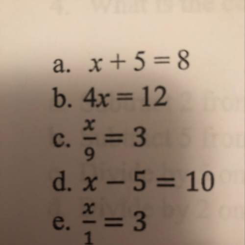Determine all of the equations that have a solution of x=3