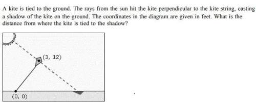 Will give brainliest! a kite is tied to the ground. the rays from the sun hit the kite perpendicula