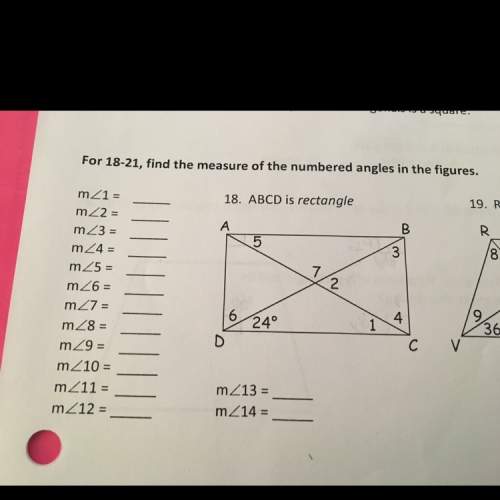 Ineed to find the angle measures for this rectangle
