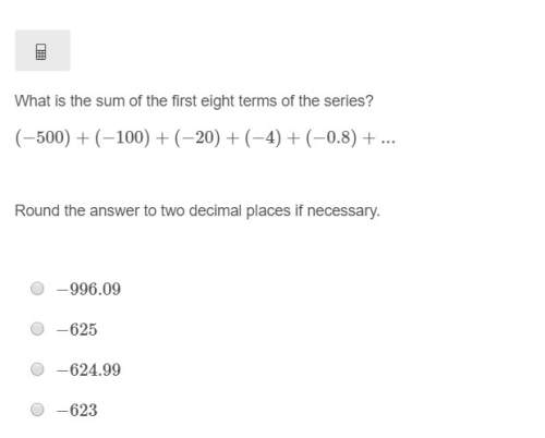 Correct answer only ! what is the sum of the first eight terms of the series? (−500) + (−100) + (−