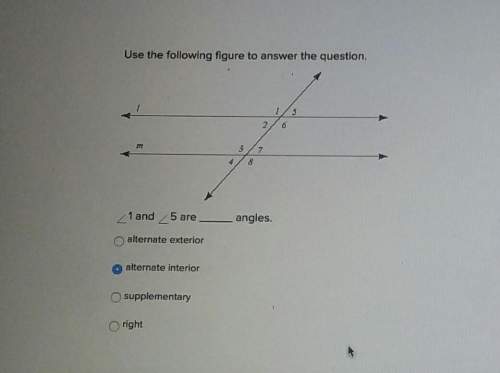 Use the following figure to answer the question. 1 and 5 are angles.