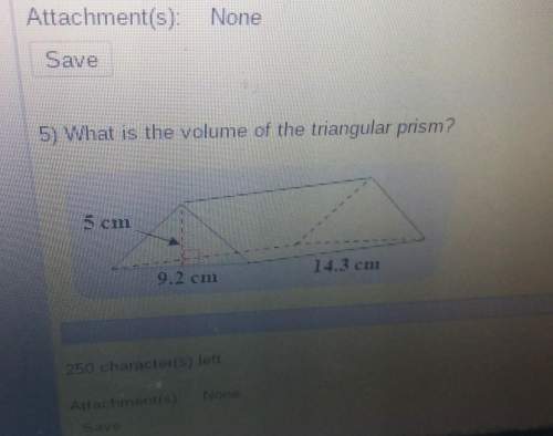 What is the volume of a triangular prism that has a height of 5cm a width of 9.2cm and a length of 1
