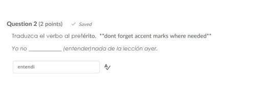 Correct answer only ! traduzca el verbo al pretérito. **don't forget accent marks where needed** yo