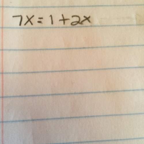 How do i solve this equation: 7x=1+2x ?