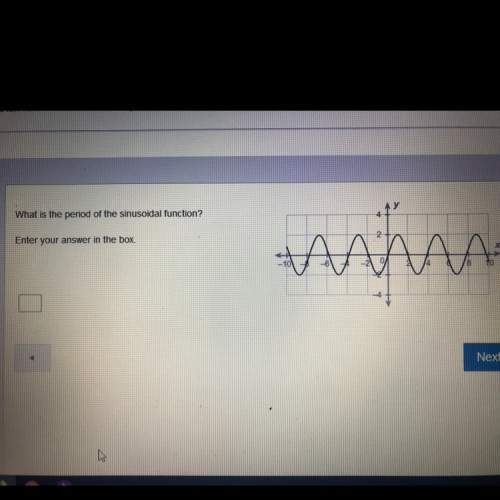 What is the period of the sinusoidal function ?