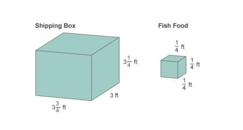 How many fish food boxes fit in the shipping box? show work