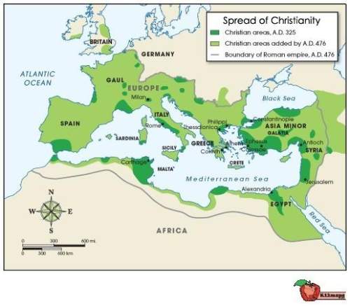Which statement can be said to be true after examining this map? (1 point) christianity remained po