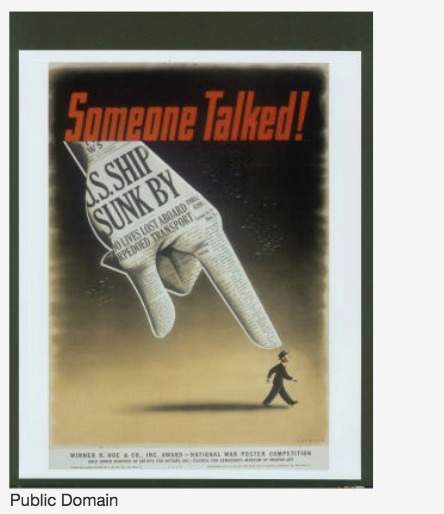 Brainliestt asap this world war ii poster was designed to encourage americans to avoid sharing info