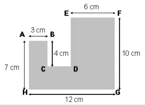 Find the perimeter of the figure shown above. a. 40 cm c. 52 cm b. 60 cm d. 75 cm select the best a