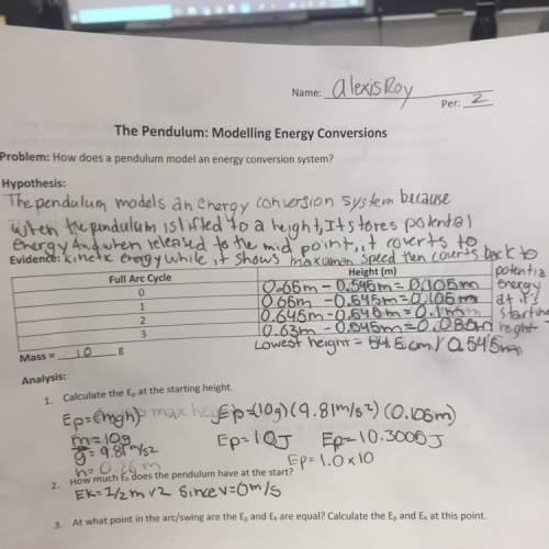 How does a pendulum model an energy conversation system?
