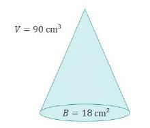 What is the height of the cone below?