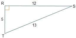 Given right triangle rst, what is the value of sin(s)? a) 5/13b) 5/12c) 12/13d) 13/12