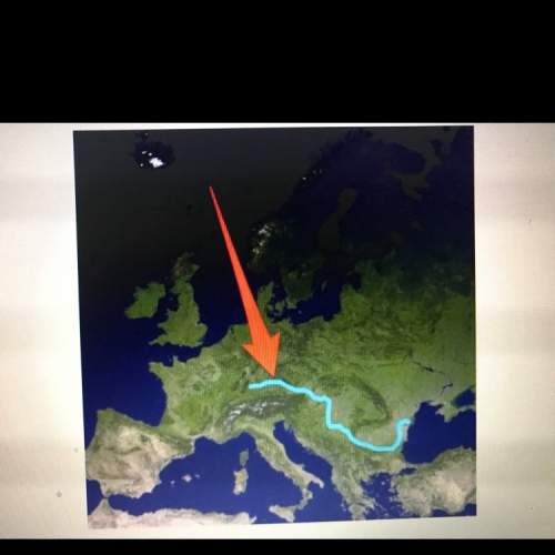What european river is represented on the map? a) danube b) rhine c) seine d) volga