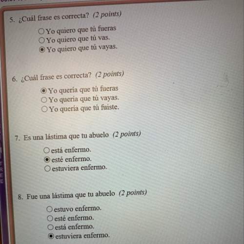 Am i correct on 5-8? with my spanish.
