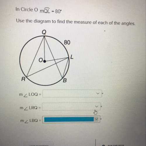 Use the diagram to find the measurement of each of the angles
