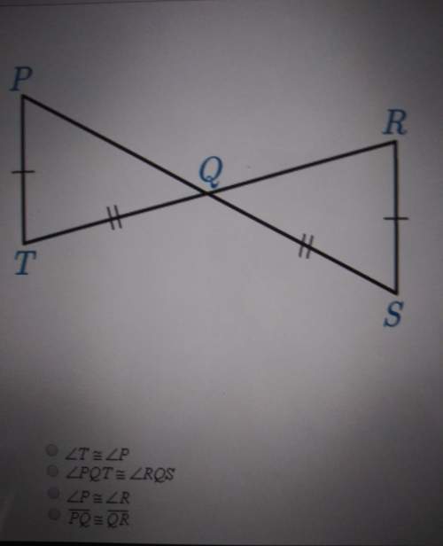 What other information must be given in order to be able to prove the two triangles congruent by aas
