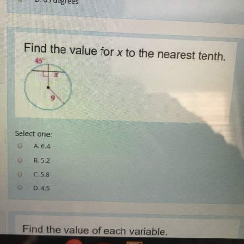 Find the value of x to the nearest 10th