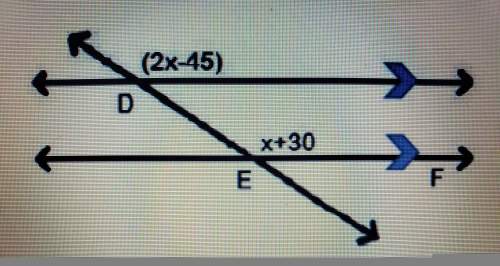 Find the value of x in the figure below: