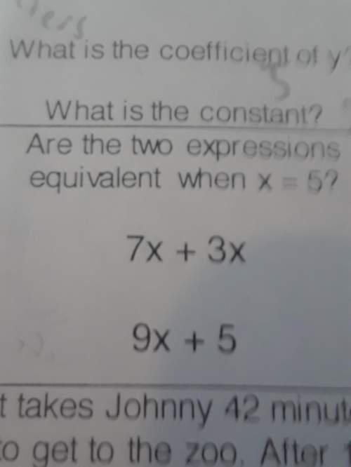 Are the two expressions equivalent when x=5