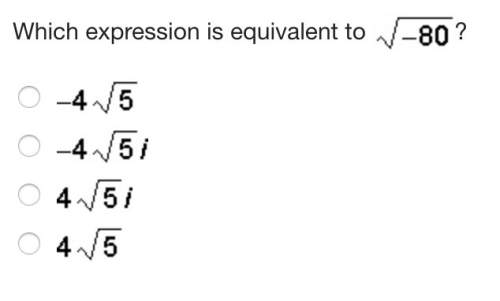 Which expression is equivalent to √ -80?